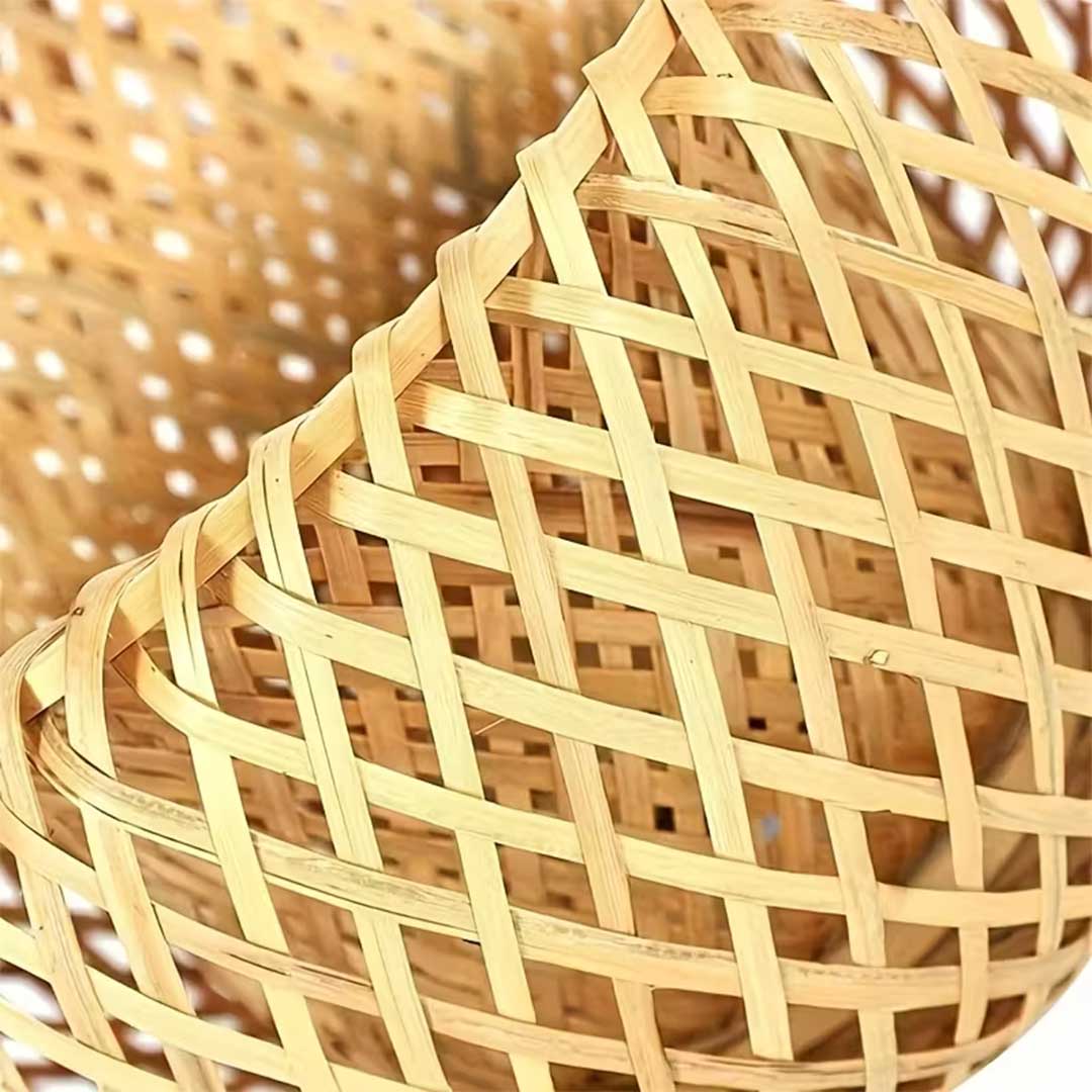 LAMPARA DE TECHO COLGANTE BAMBU 35CMDIAM  L-7400