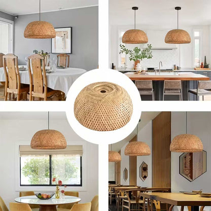 LAMPARA DE TECHO COLGANTE BAMBU 35CMDIAM  L-7400