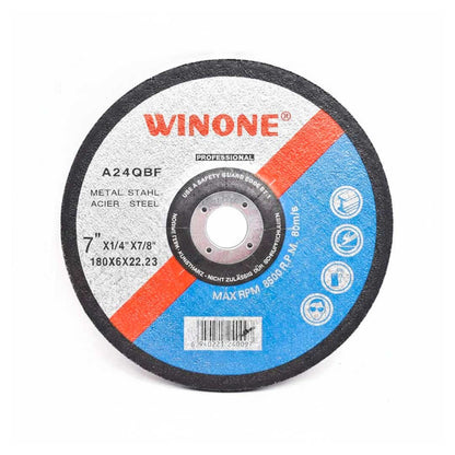 DISCO DESBASTE METAL 7 1/4” 6MM WINONE LH-2746
