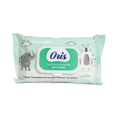 TOALLITAS PARA BEBE 60 UNIDADES ORIS JUPITER 1264