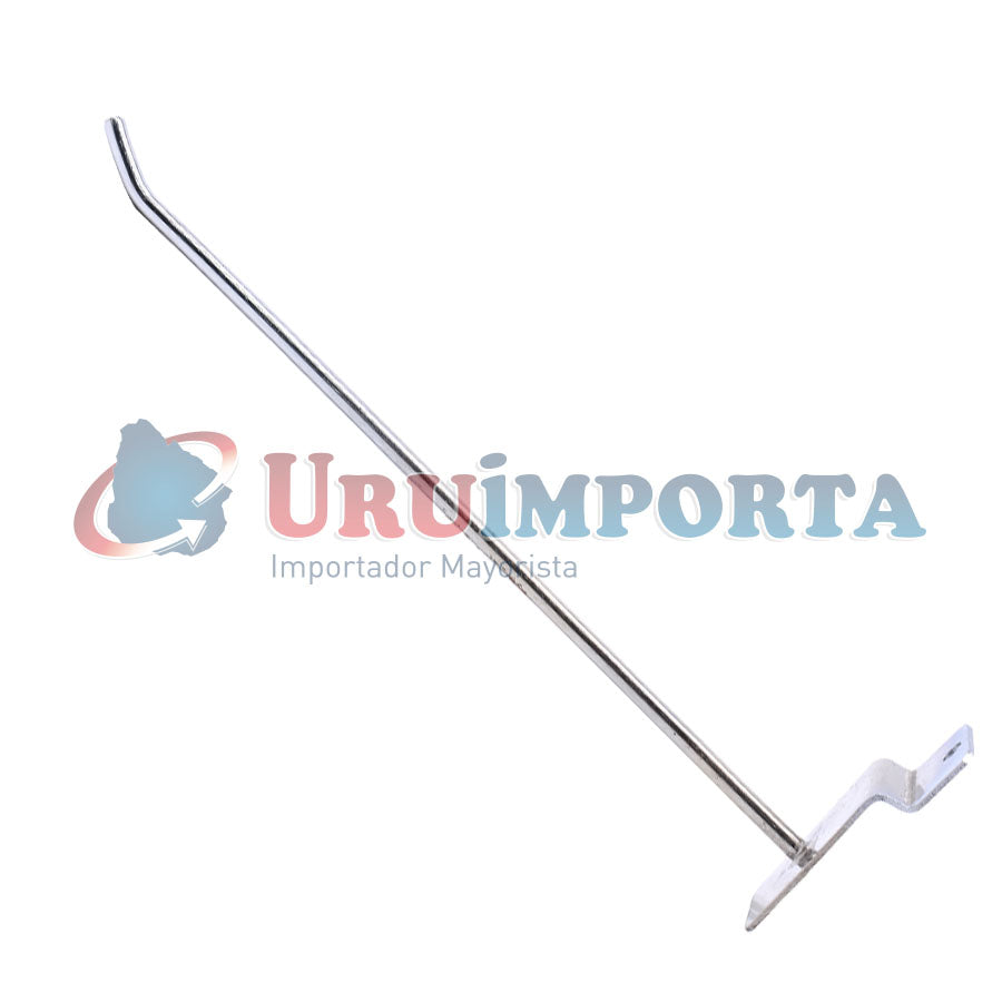 GANCHITO 20CM CROMADO PARA PANEL RANURADO LH-2668