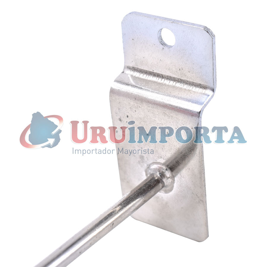 GANCHITO 15CM CROMADO PARA PANEL RANURADO LH-1704