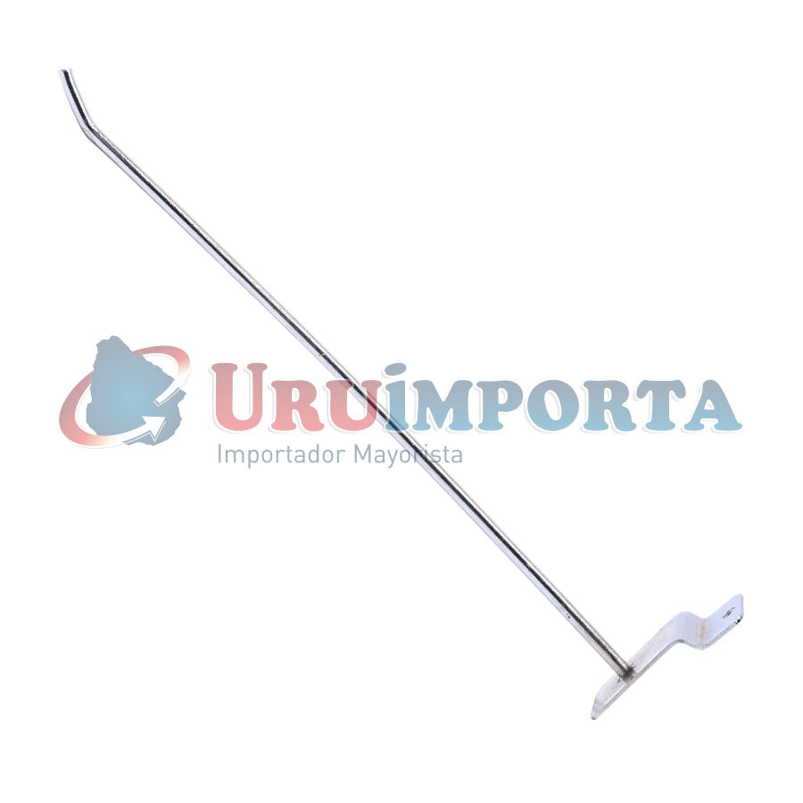 GANCHITO 25CM CROMADO PARA PANEL RANURADO LH-2669