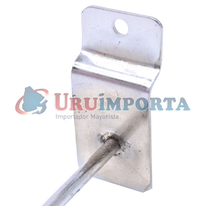 GANCHITO 25CM CROMADO PARA PANEL RANURADO LH-2669