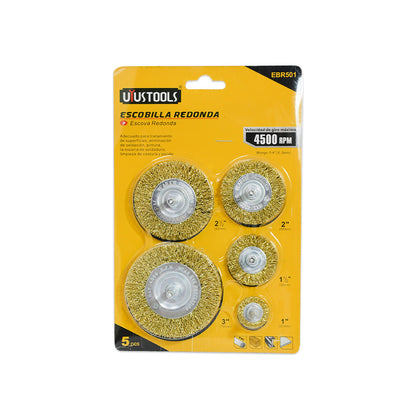 CEPILLO BRONCE P/TALADRO 5PZ.UYUS EBR501