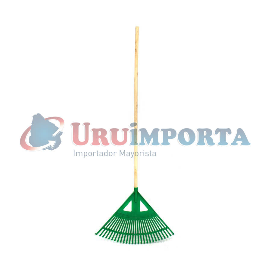 ESCOBILLA VERDE 27D PLAST C/CABO P/JARDIN LH2368