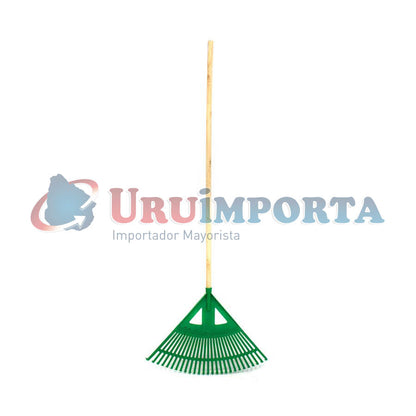 ESCOBILLA VERDE 27D PLAST C/CABO P/JARDIN LH2368