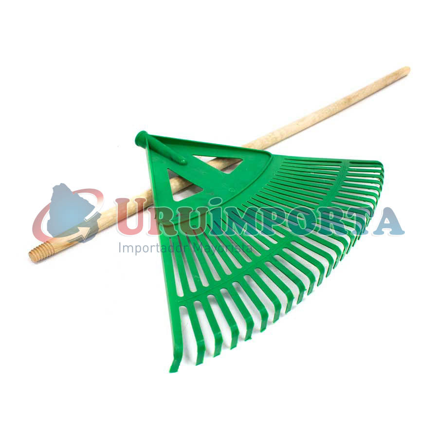 ESCOBILLA VERDE 27D PLAST C/CABO P/JARDIN LH2368