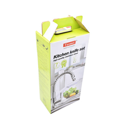 SET DE CUCHILLOS 7PZ PARA COCINA NOGAL LH-2780