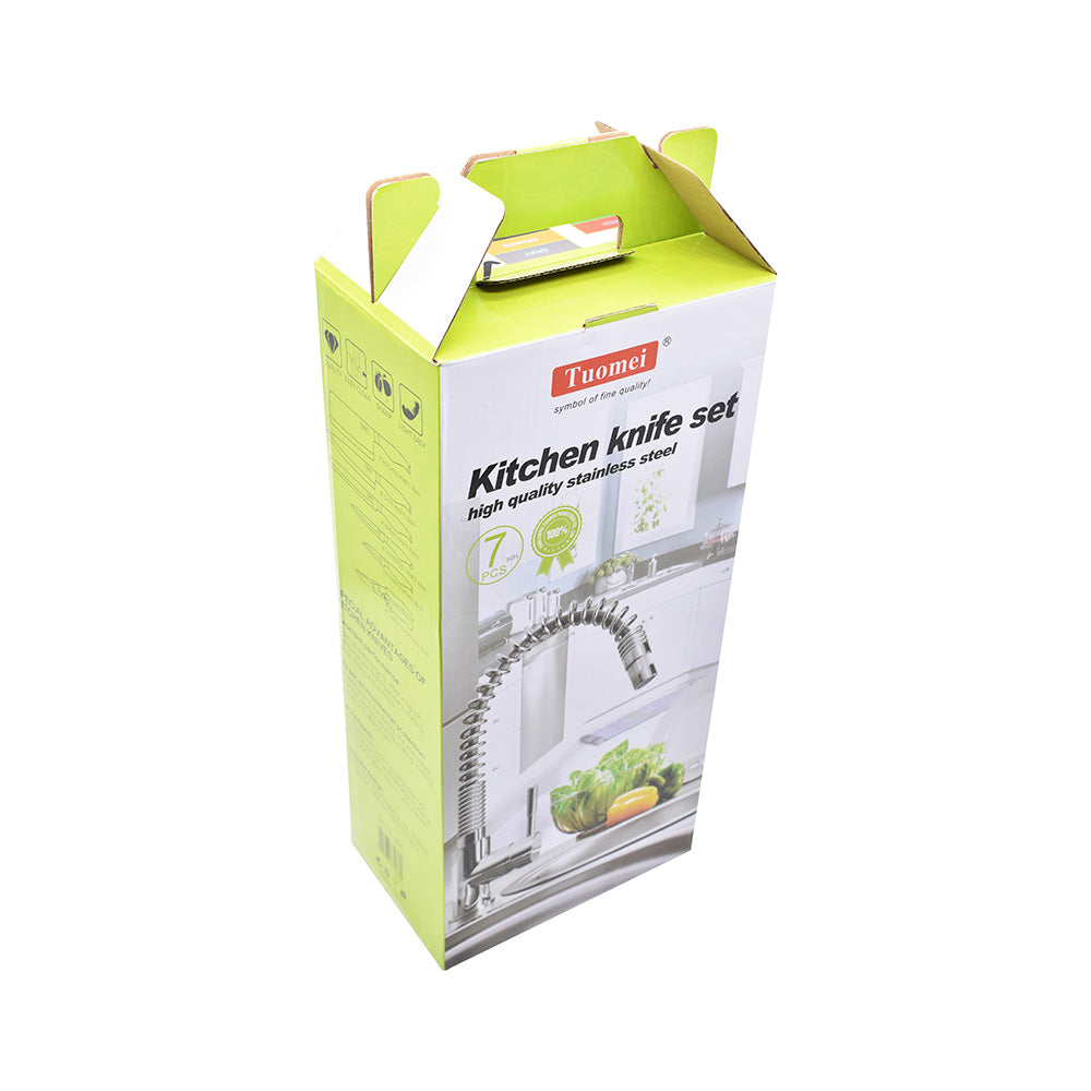 SET DE CUCHILLOS 7PZ PARA COCINA PETIRIBI LH-2781
