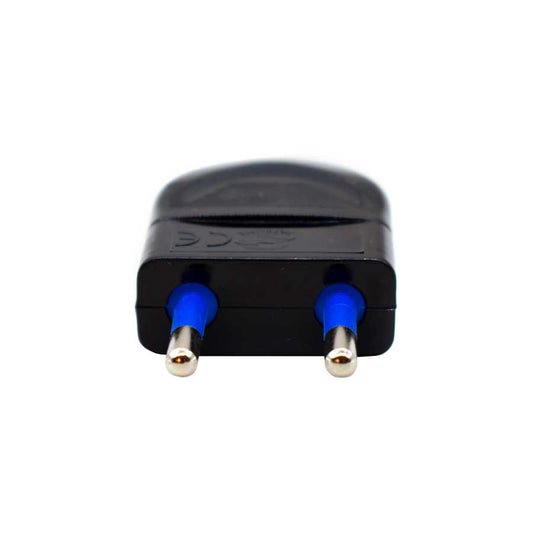 FICHA MODULAR 10 AMP 2PATAS NEGRA LED LIFE SL1001