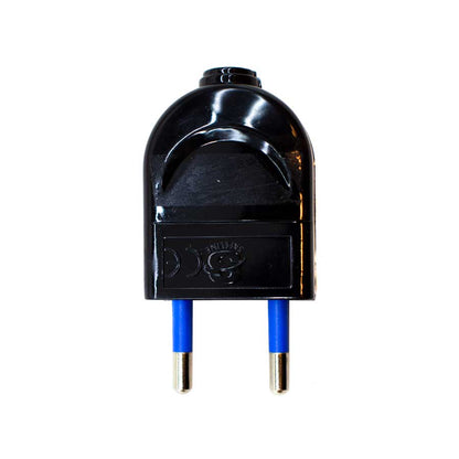 FICHA MODULAR 10 AMP 2PATAS NEGRA LED LIFE SL1001