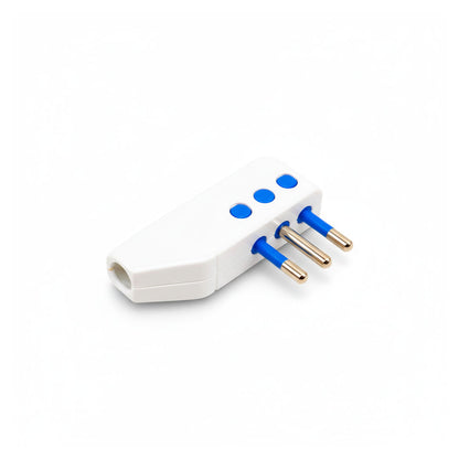 FICHA LATERAL 10 AMP 3PATAS BLANCA LED LIFE SL1008