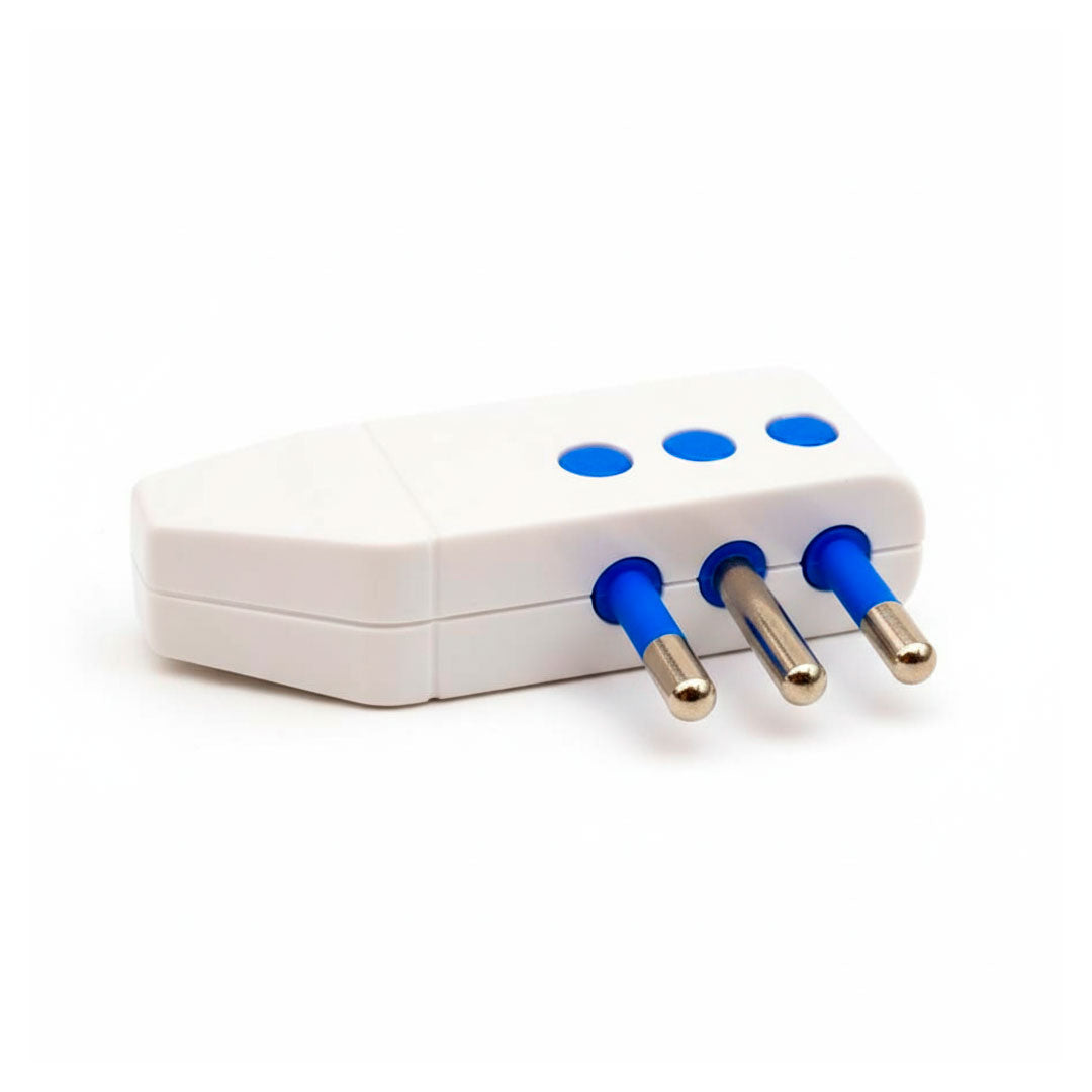 FICHA LATERAL 10 AMP 3PATAS BLANCA LED LIFE SL1008