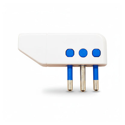 FICHA LATERAL 10 AMP 3PATAS BLANCA LED LIFE SL1008