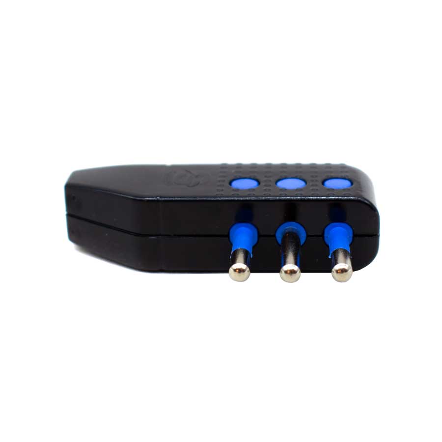 FICHA LATERAL 10 AMP 3PATAS NEGRA LED LIFE SL1008