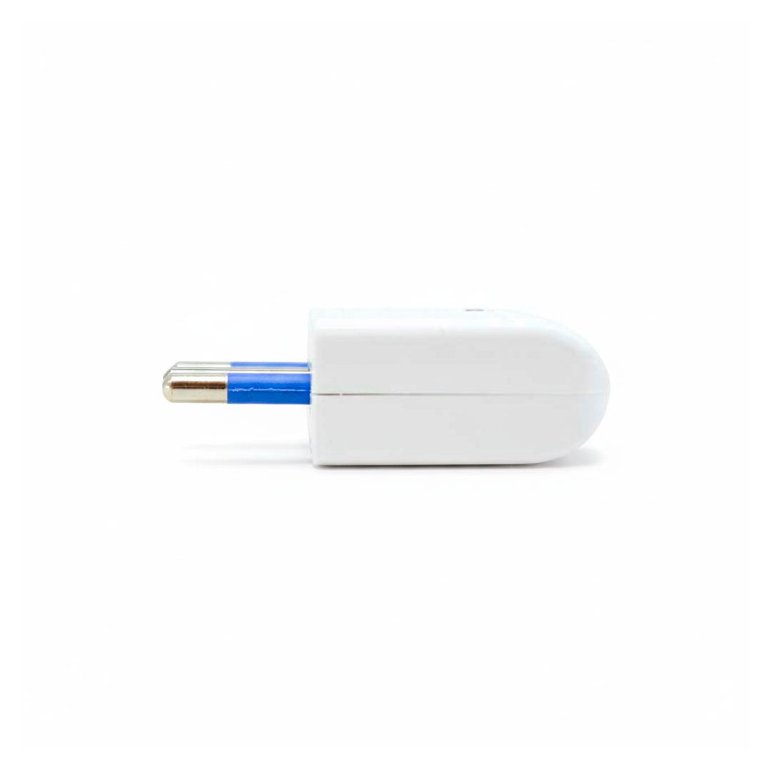 FICHA PLANO 10 AMP 3PATAS BLANCA LED LIFE SL1037