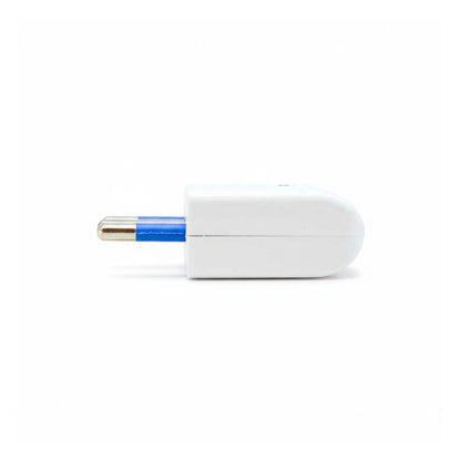 FICHA PLANO 10 AMP 3PATAS BLANCA LED LIFE SL1037