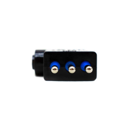 FICHA PLANO 10 AMP 3PATAS NEGRA LED LIFE SL1037