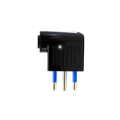 FICHA PLANO 10 AMP 3PATAS NEGRA LED LIFE SL1037