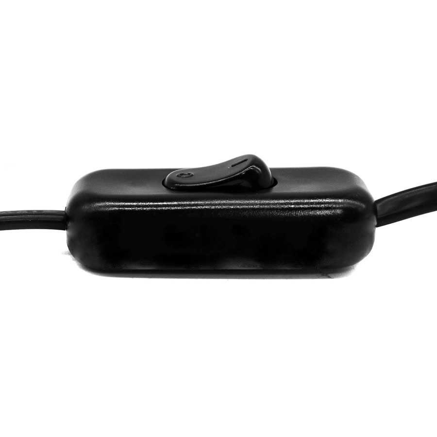 INTERRUPTOR 4AMP C/CABLE NEGRO LED LIFE 203088
