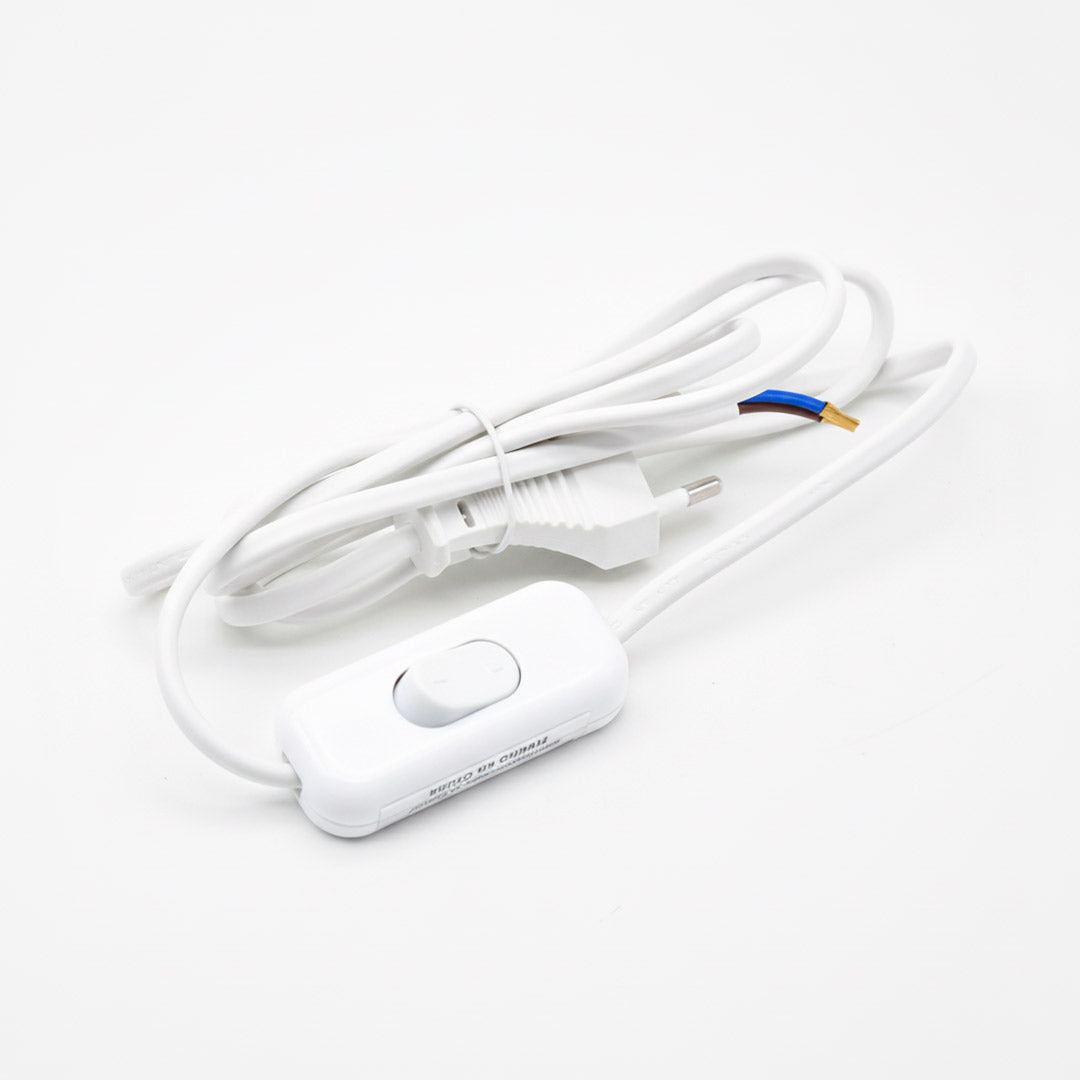INTERRUPTOR 4AMP C/CABLE BLANCO LED LIFE 203088
