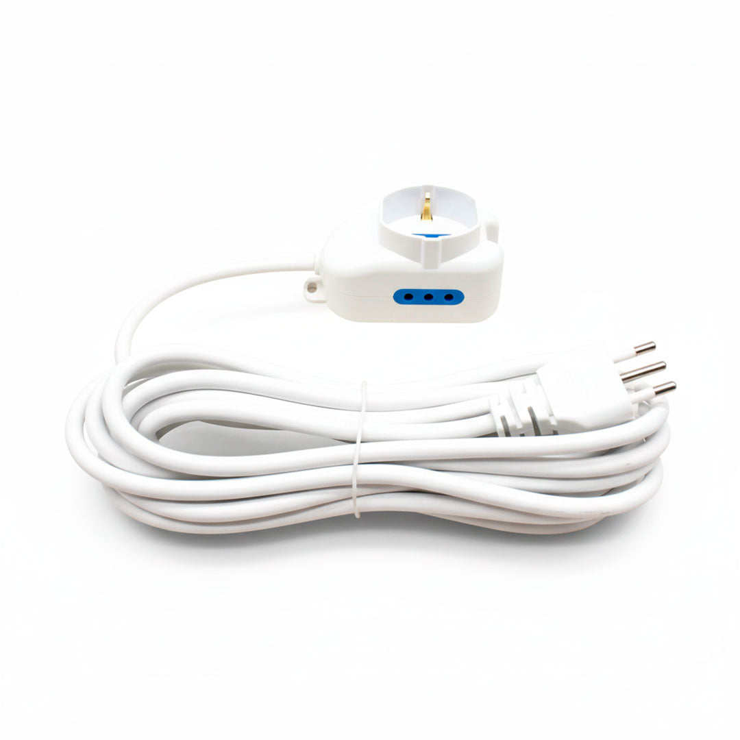 ALARGUE 1SCHUKO 2MODU 5M BLANCO LED LIFE 203074-5M