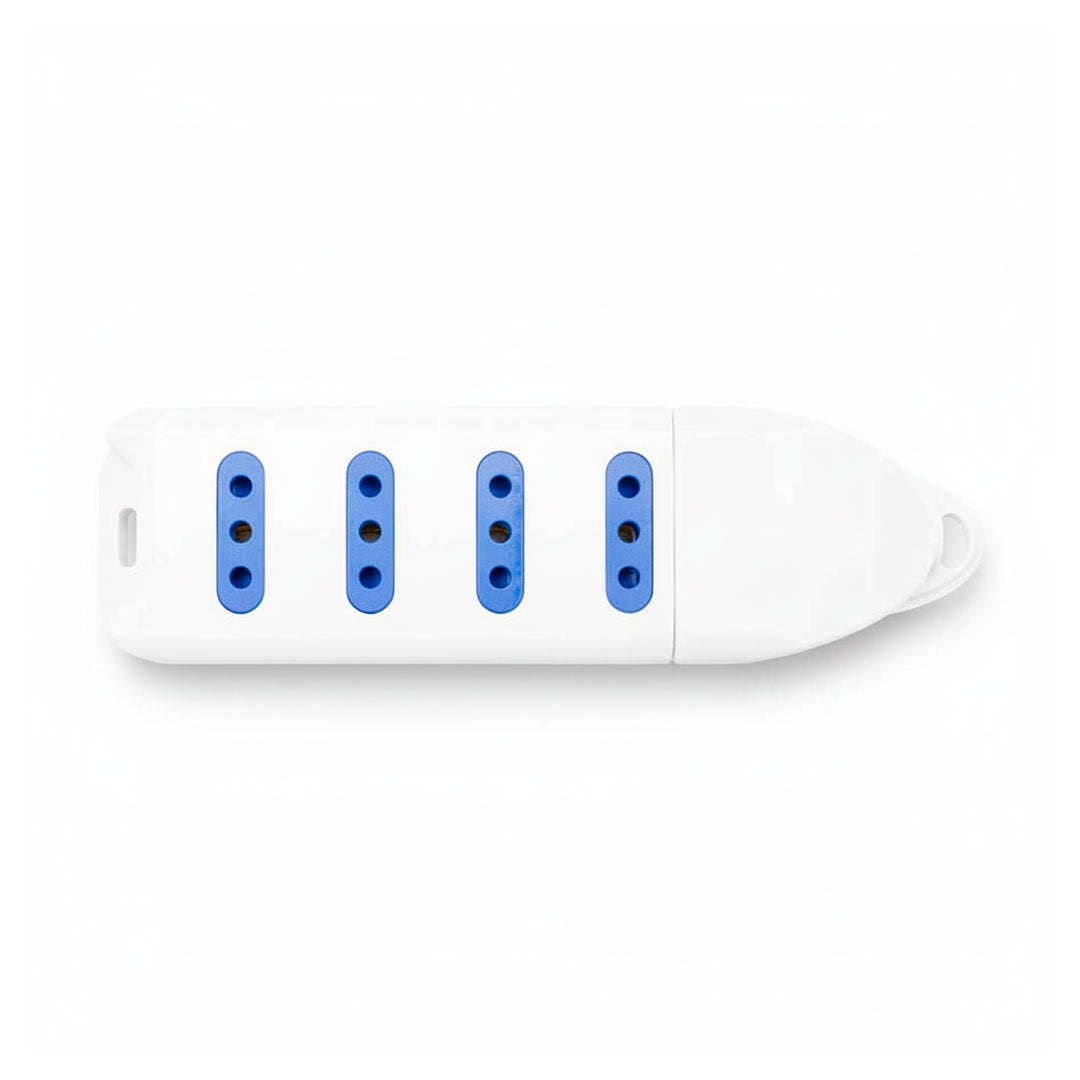 ZAPATILLA 4 TOMA MODULAR 3EN LINEA LED LIFE SL2304