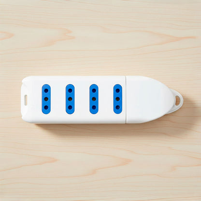 ZAPATILLA 4 TOMA MODULAR 3EN LINEA LED LIFE SL2304