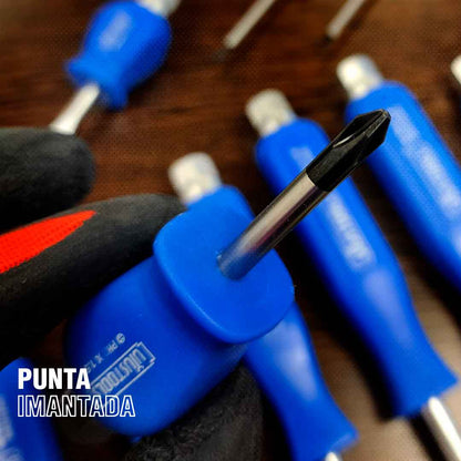 DESTORNILLADOR DE GOLPE 12PZ AZUL UYUST DEG12SU