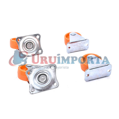 RUEDA NARANJA 30MM 4PZ EN BLISTERS LH-2491