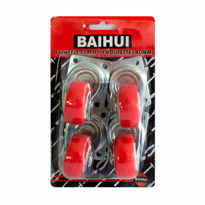RUEDA NARANJA 40MM 4PZ EN BLISTERS LH-2492