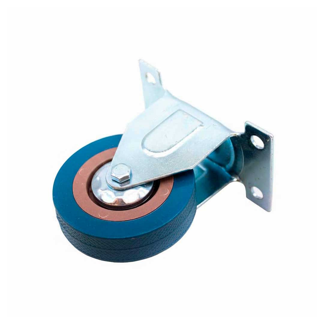 RUEDA FIJA 2 1/2″  DE GOMA-METAL LH-2465