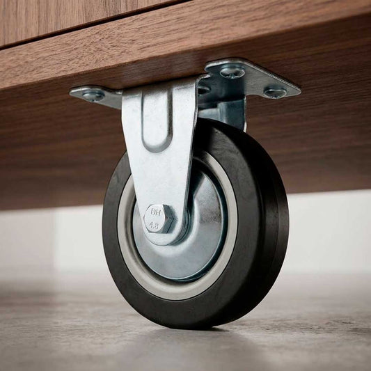 RUEDA FIJA 4″ DE GOMA-METAL LH-2467