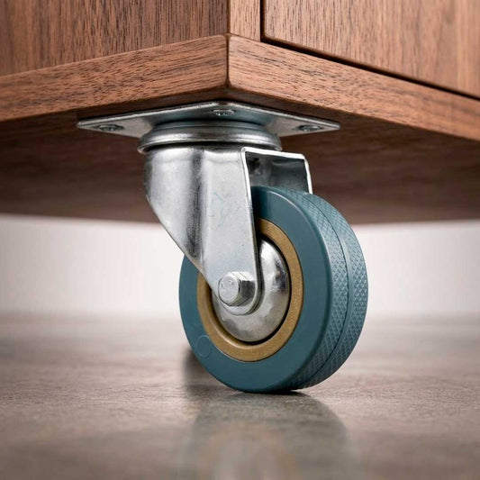 RUEDA GIRATORIA 2 1/2″ DE GOMA-METAL LH-2470