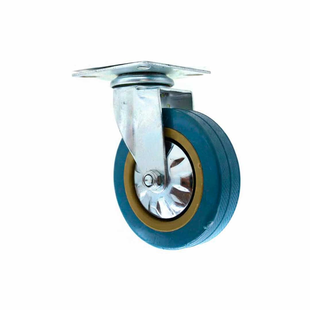 RUEDA GIRATORIA 4″ DE GOMA-METAL LH-2472