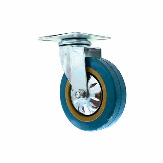RUEDA GIRATORIA 4″ DE GOMA-METAL LH-2472