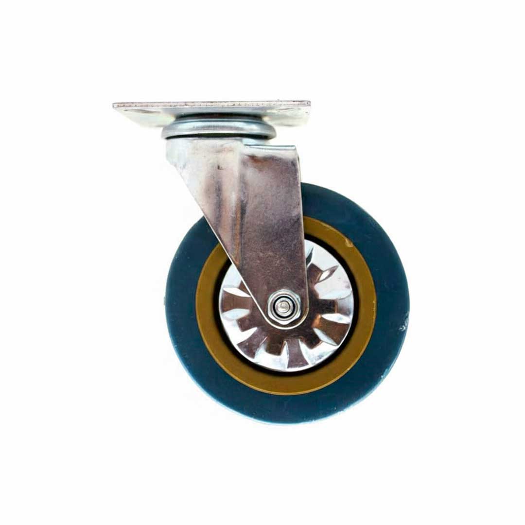 RUEDA GIRATORIA 4″ DE GOMA-METAL LH-2472