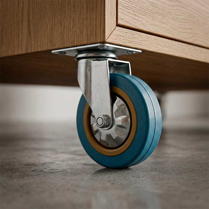 RUEDA GIRATORIA 4″ DE GOMA-METAL LH-2472