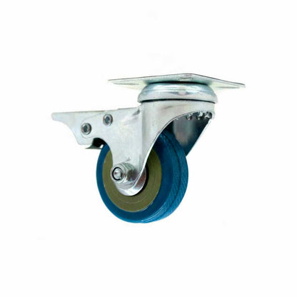 RUEDA GIRATORIA CON FRENO 2″ GOMA-METAL LH-2474