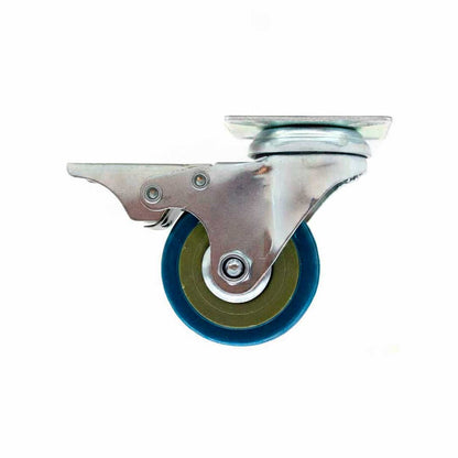 RUEDA GIRATORIA CON FRENO 2″ GOMA-METAL LH-2474