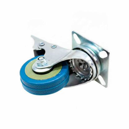RUEDA GIRATORIA CON FRENO 2″ GOMA-METAL LH-2474