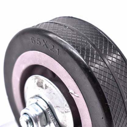 RUEDA GIRATORIA CON FRENO 2 1/2″ GOMA-METAL LH2475