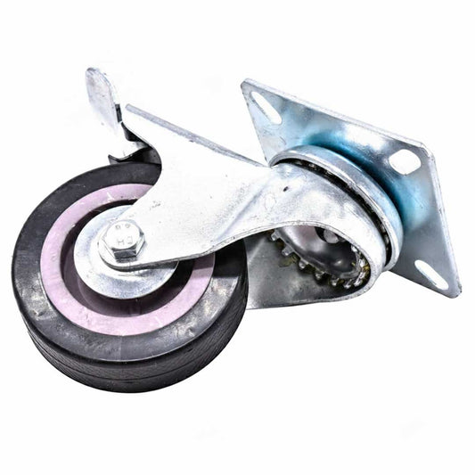 RUEDA GIRATORIA CON FRENO 2 1/2″ GOMA-METAL LH2475