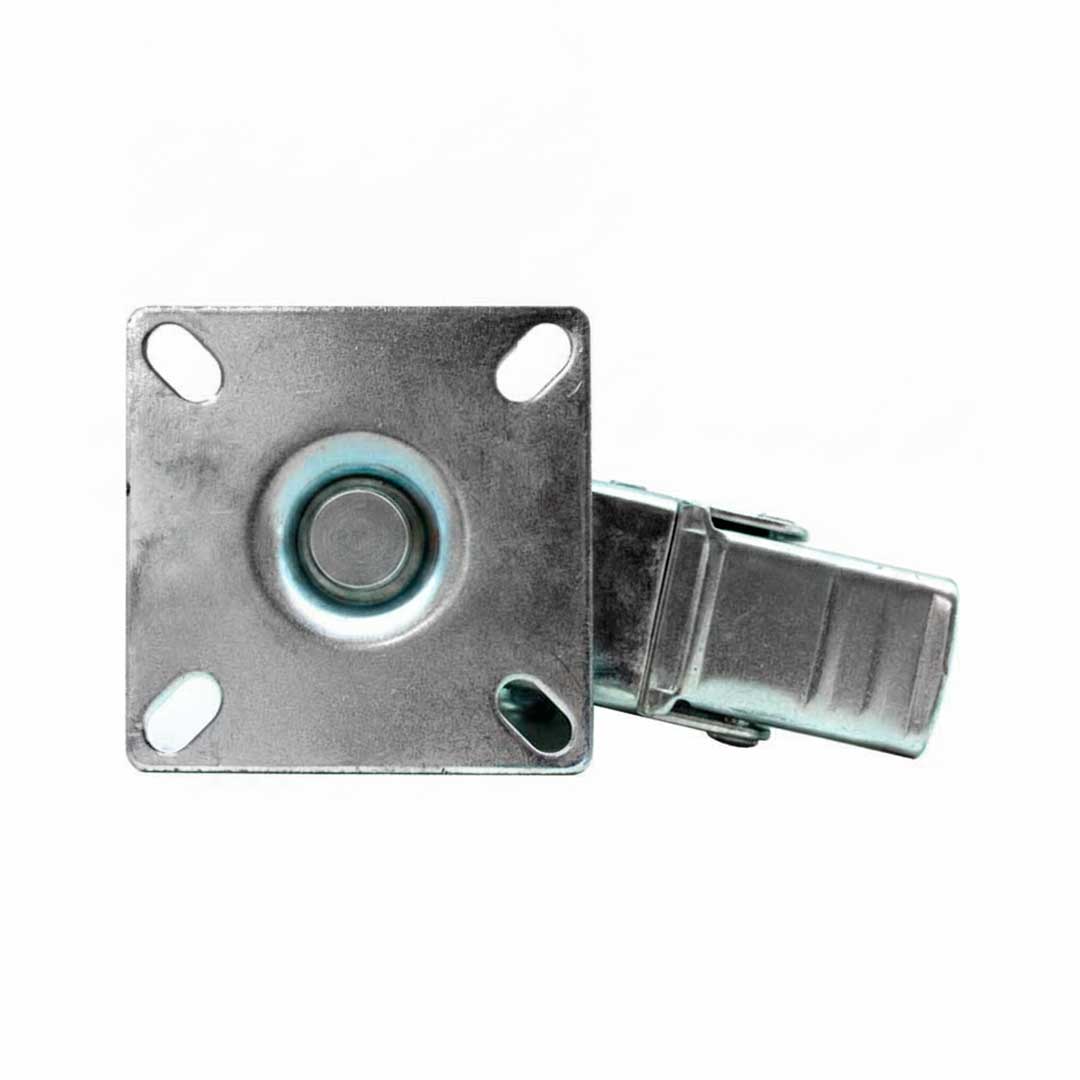 RUEDA GIRATORIA CON FRENO 3″ GOMA-METAL LH-2476