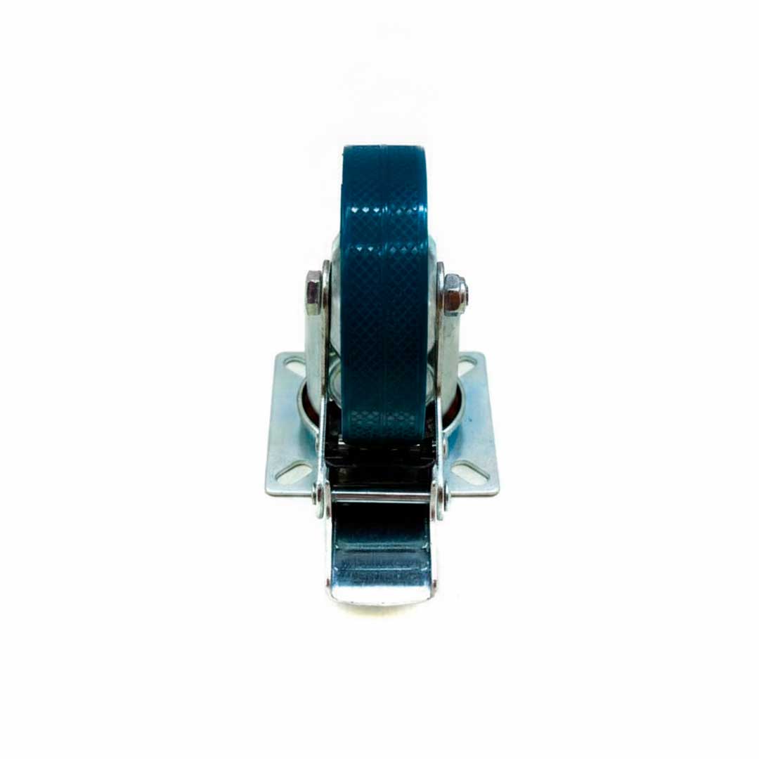 RUEDA GIRATORIA CON FRENO 3″ GOMA-METAL LH-2476