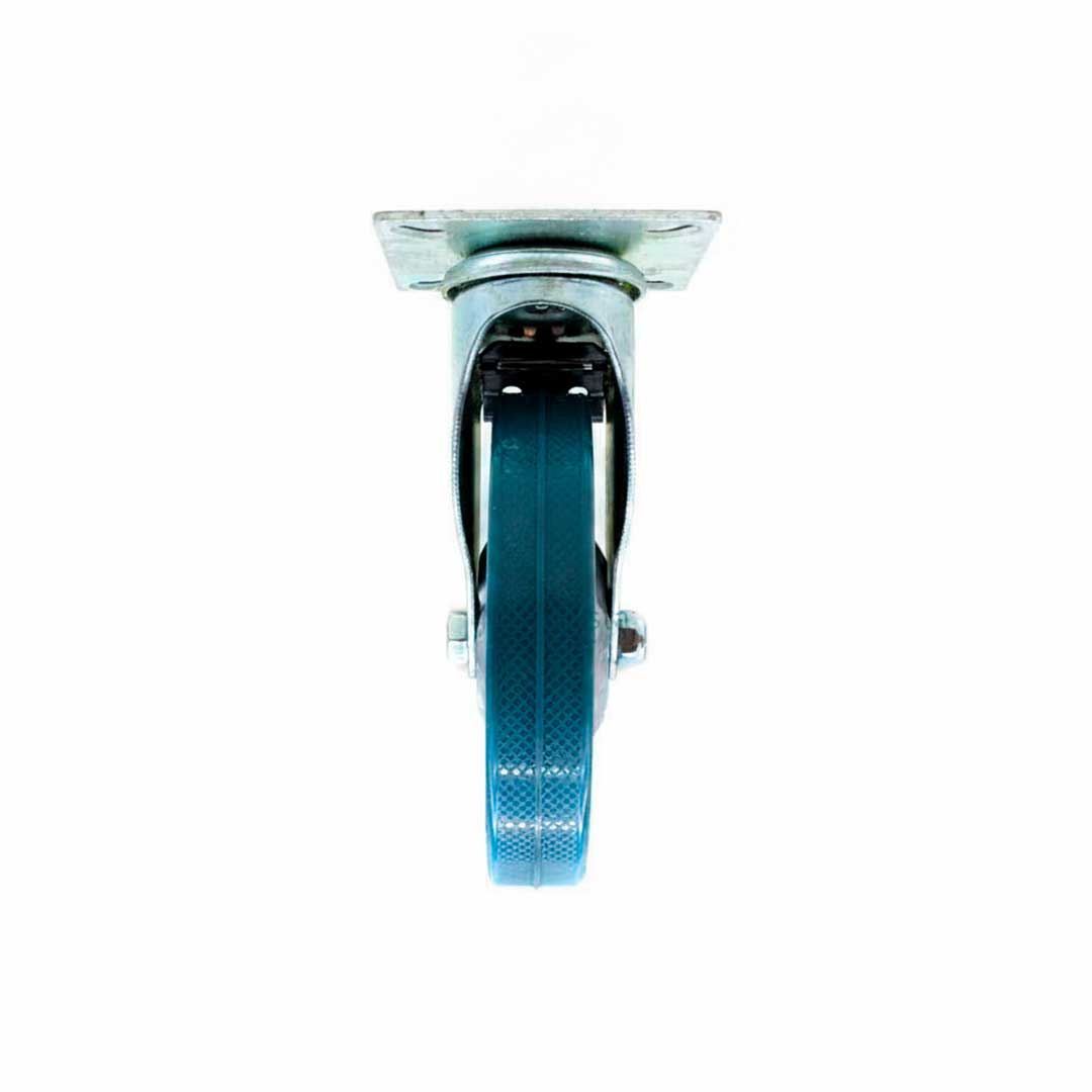 RUEDA GIRATORIA CON FRENO 4″ GOMA-METAL LH-2477