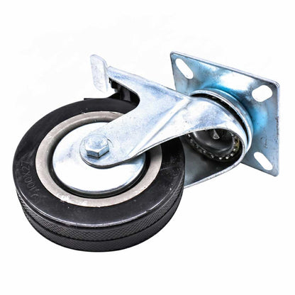 RUEDA GIRATORIA CON FRENO 5″ GOMA-METAL LH-2478