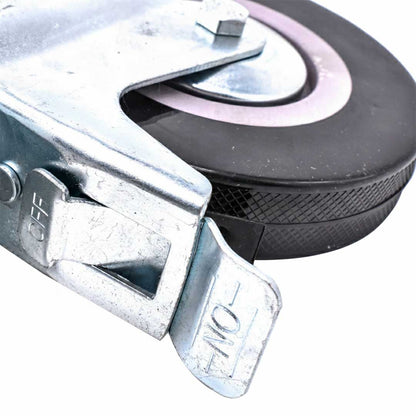 RUEDA GIRATORIA CON FRENO 5″ GOMA-METAL LH-2478