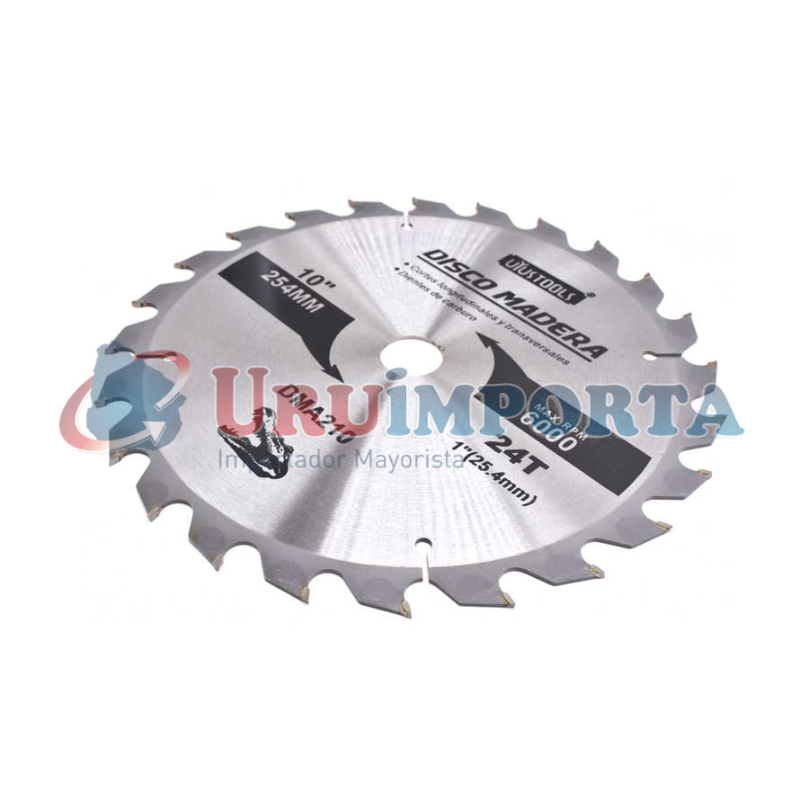 DISCO CORTE MADERA 10″ 24D UYUSTOOLS DMA210